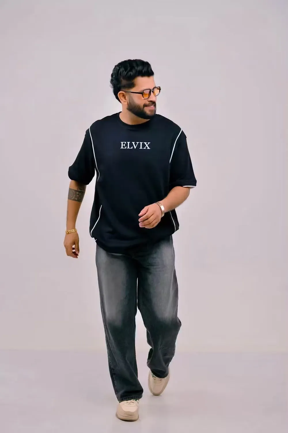ELVIX classic black tee
